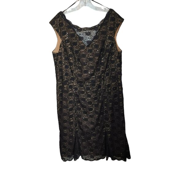 Alex Evenings Black Lace Dress - Picture 8 of 10